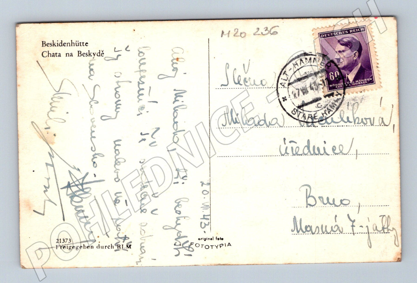 Pohlednice Beskydy chata (M20236)