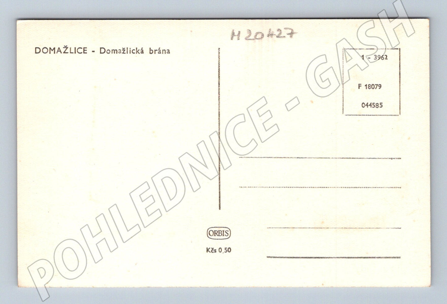 Pohlednice Domažlice Domažlická brána Orbis (M20427)