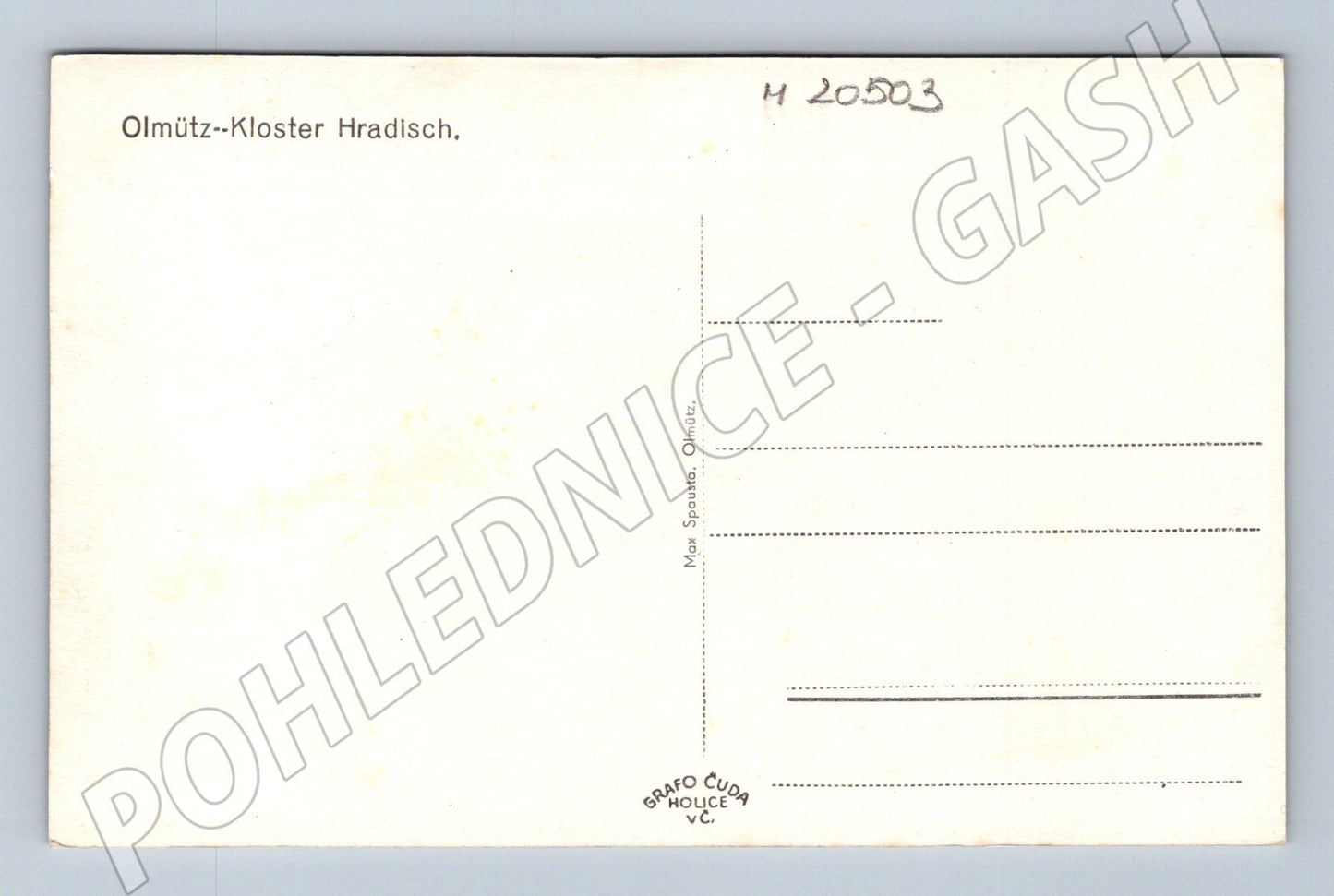Pohlednice Olomouc klášter Hradisko (M20503)