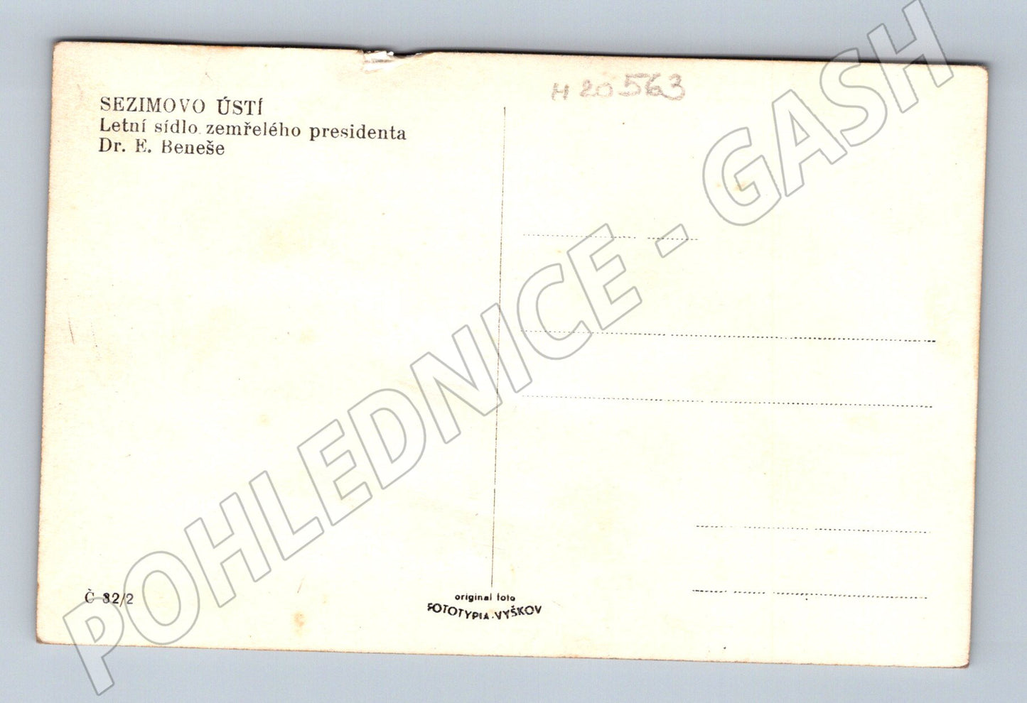 Pohlednice Sezimovo Ústí sídlo Edvarda Beneše (M20563)