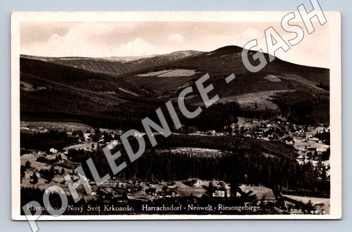 Pohlednice Krkonoše Harrachov Nový Svět PP (M2062)