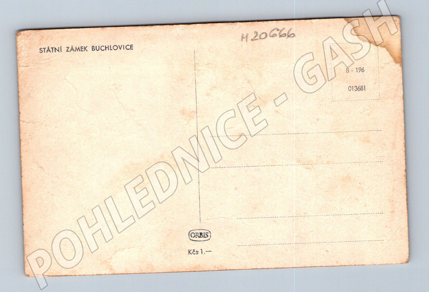 Pohlednice zámek Buchlovice Orbis (M20666)