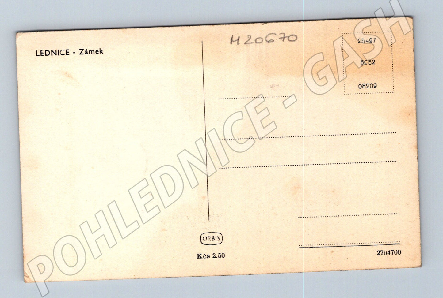 Pohlednice Lednice zámek Orbis (M20670)