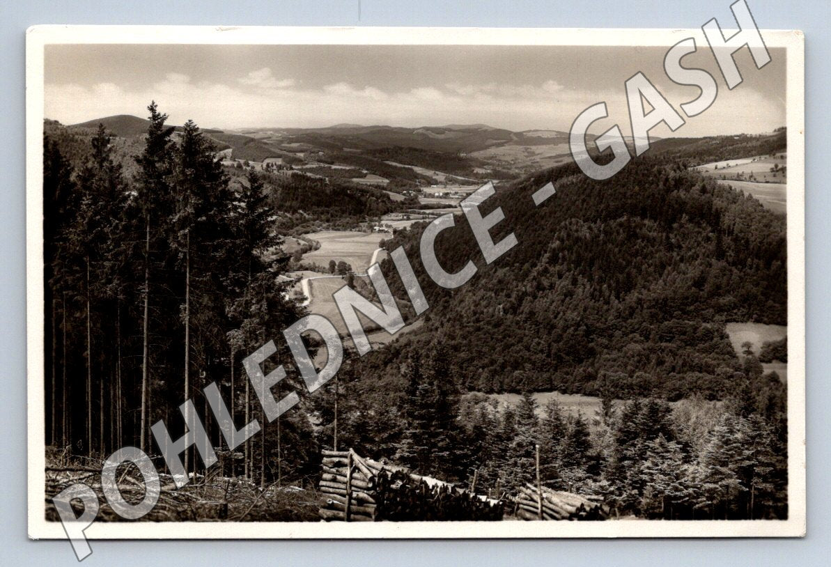 Pohlednice Bystřička údolní přehrada Morava (M2072)