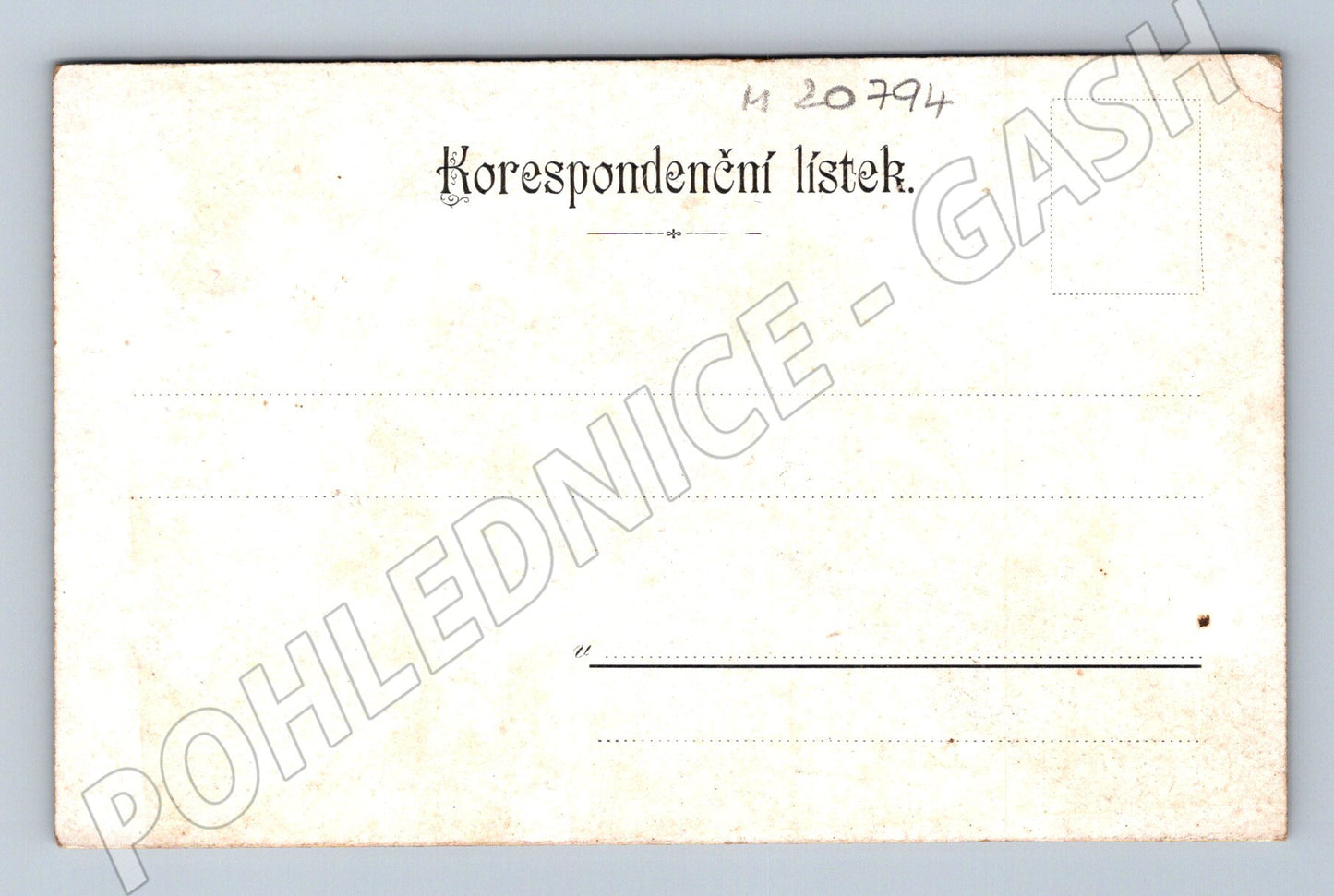Pohlednice korespondenční lístek portrét muže (M20794)