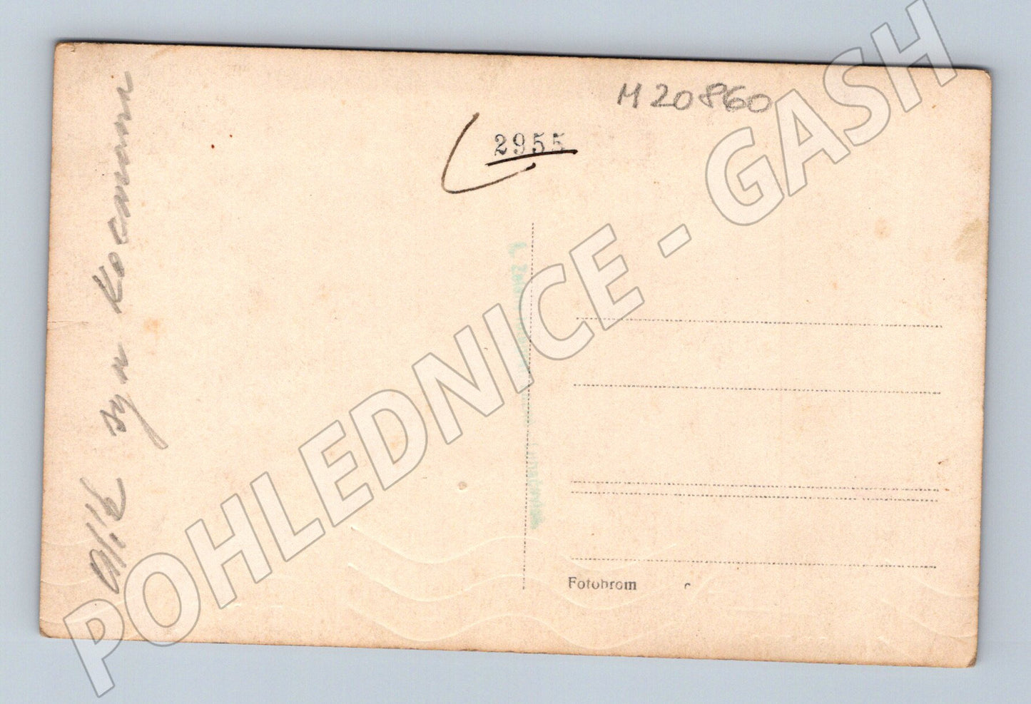 Pohlednice elegantní pár v parku Orlík (M20860)