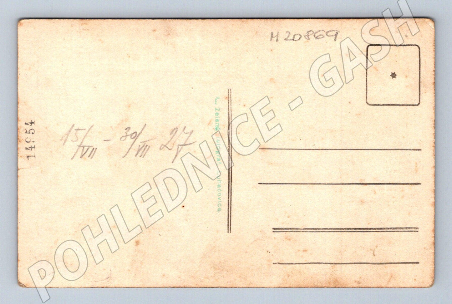 Pohlednice Luhačovice 1927 (M20869)