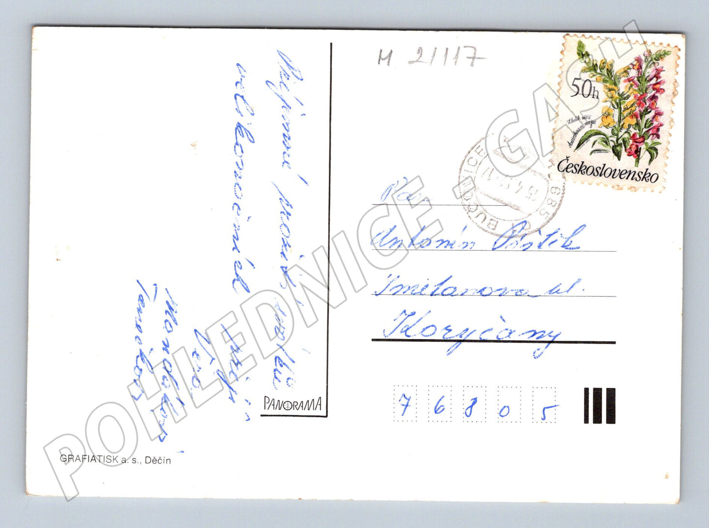 Pohlednice velikonoční zvon kočičky 1969 (M21117)