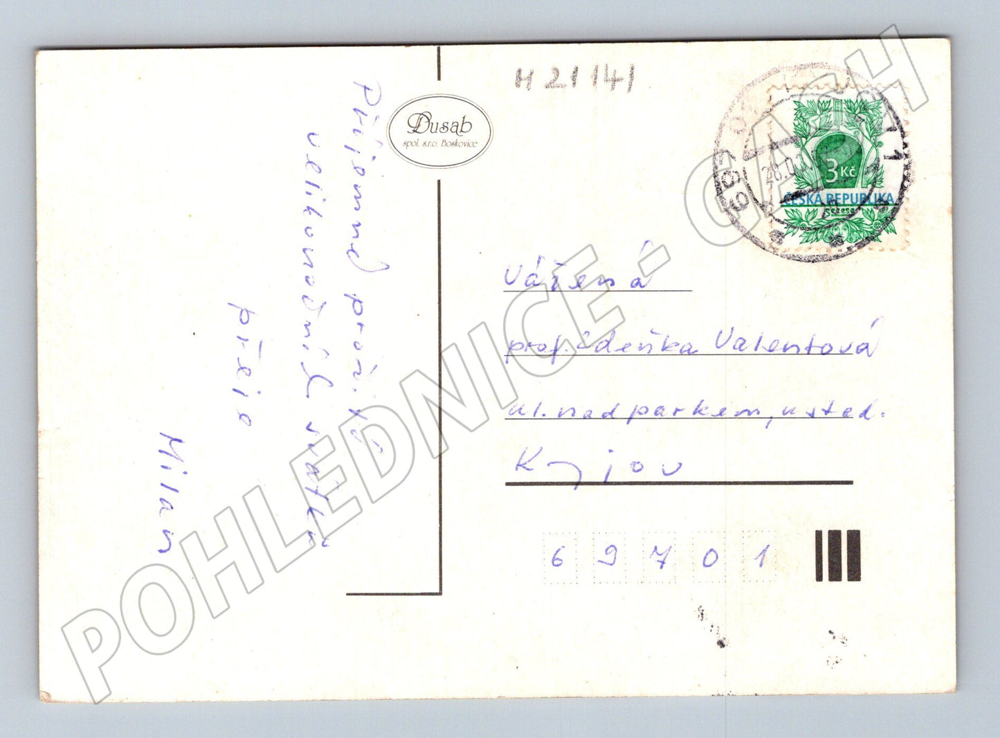 Pohlednice velikonoční kraslice stuhy (M21141)