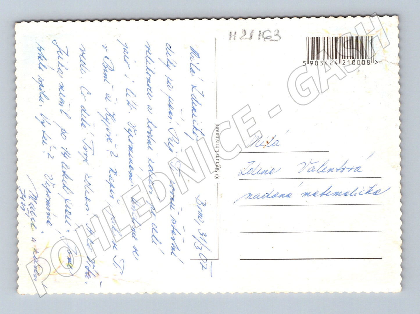 Pohlednice velikonoční Aleluja velký formát (M21163)