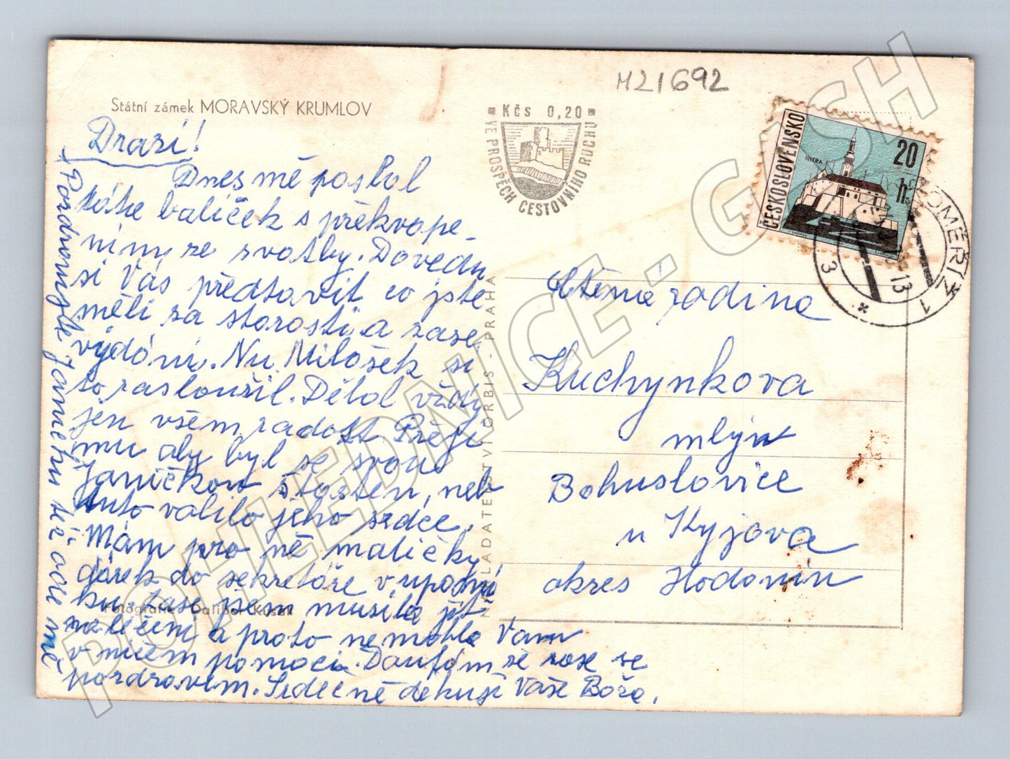 Pohlednice Moravský Krumlov zámek (M21692)
