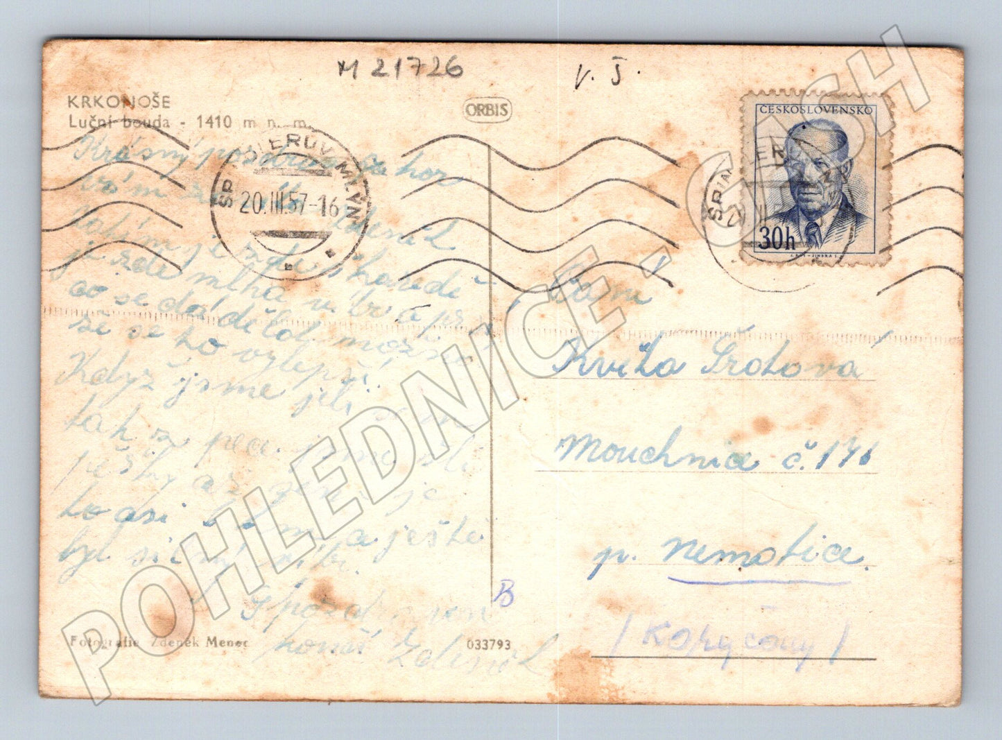 Pohlednice Luční bouda (M21726)