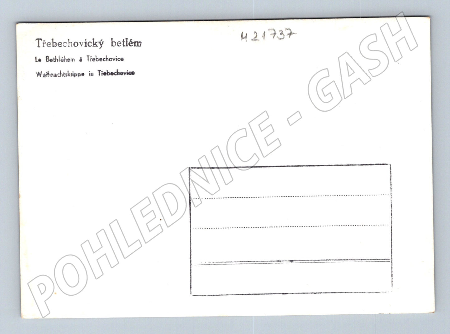 Pohlednice Třebechovický betlém (M21737)