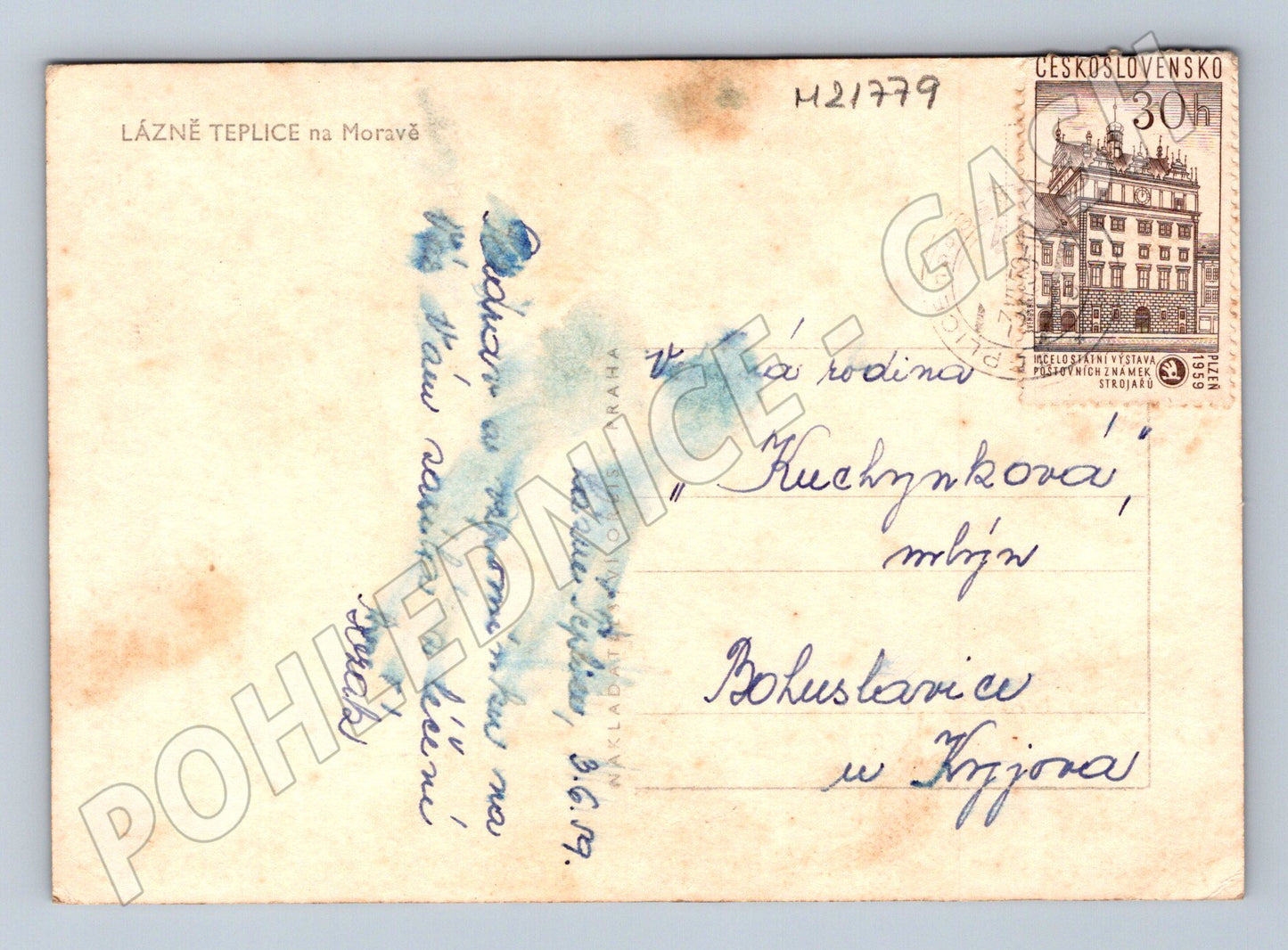 Pohlednice Lázně Teplice na Moravě (M21779)