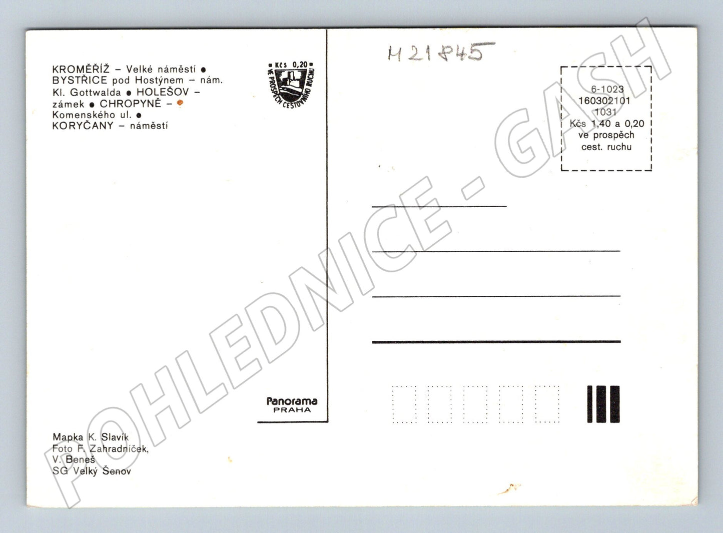 Pohlednice Jihomoravský kraj Kroměříž okres vícepohled (M21845)