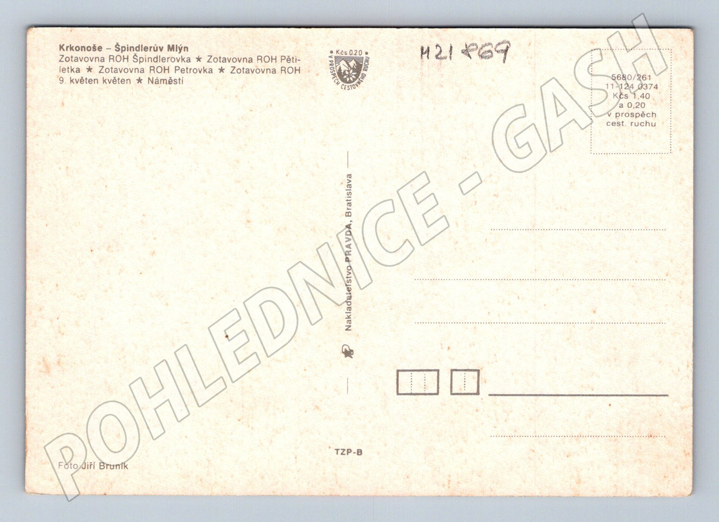 Pohlednice Špindlerův Mlýn Krkonoše koláž (M21869)