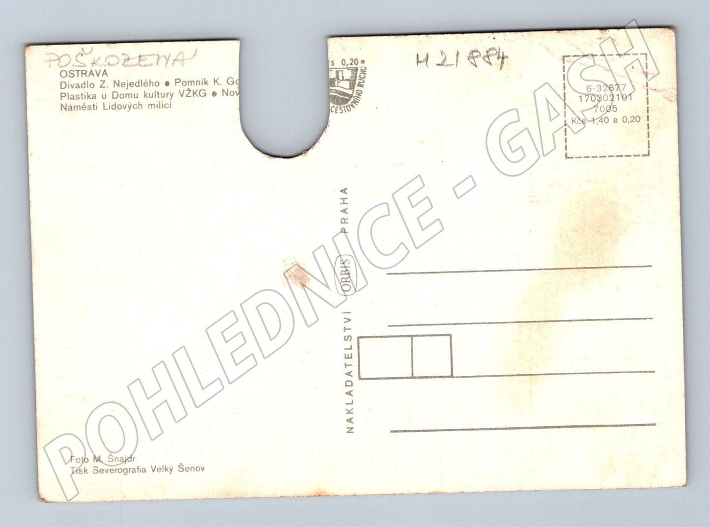 Pohlednice Ostrava vícepohled (M21884)