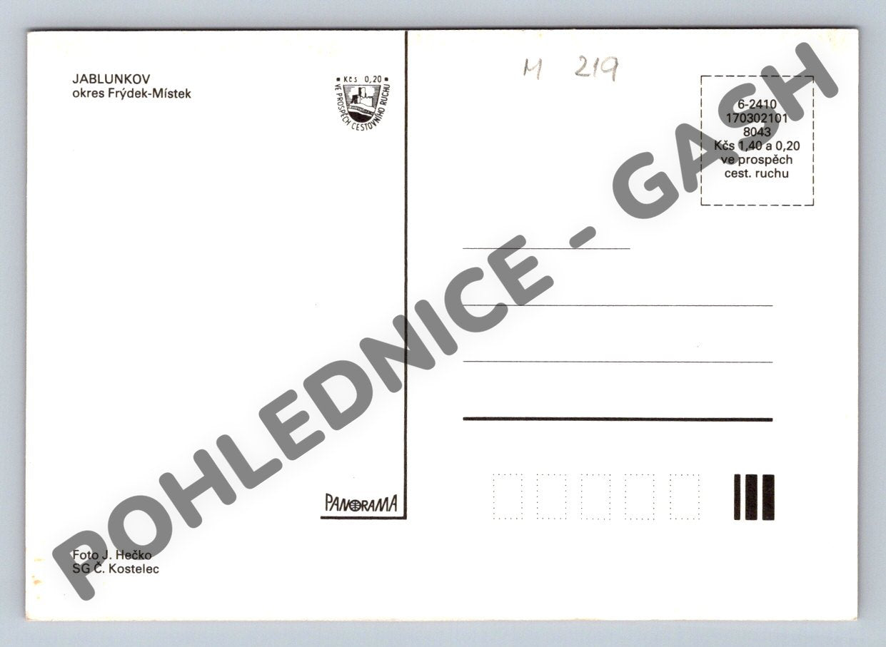 Pohlednice Jablunkov – vícesnímková pohlednice (M219)