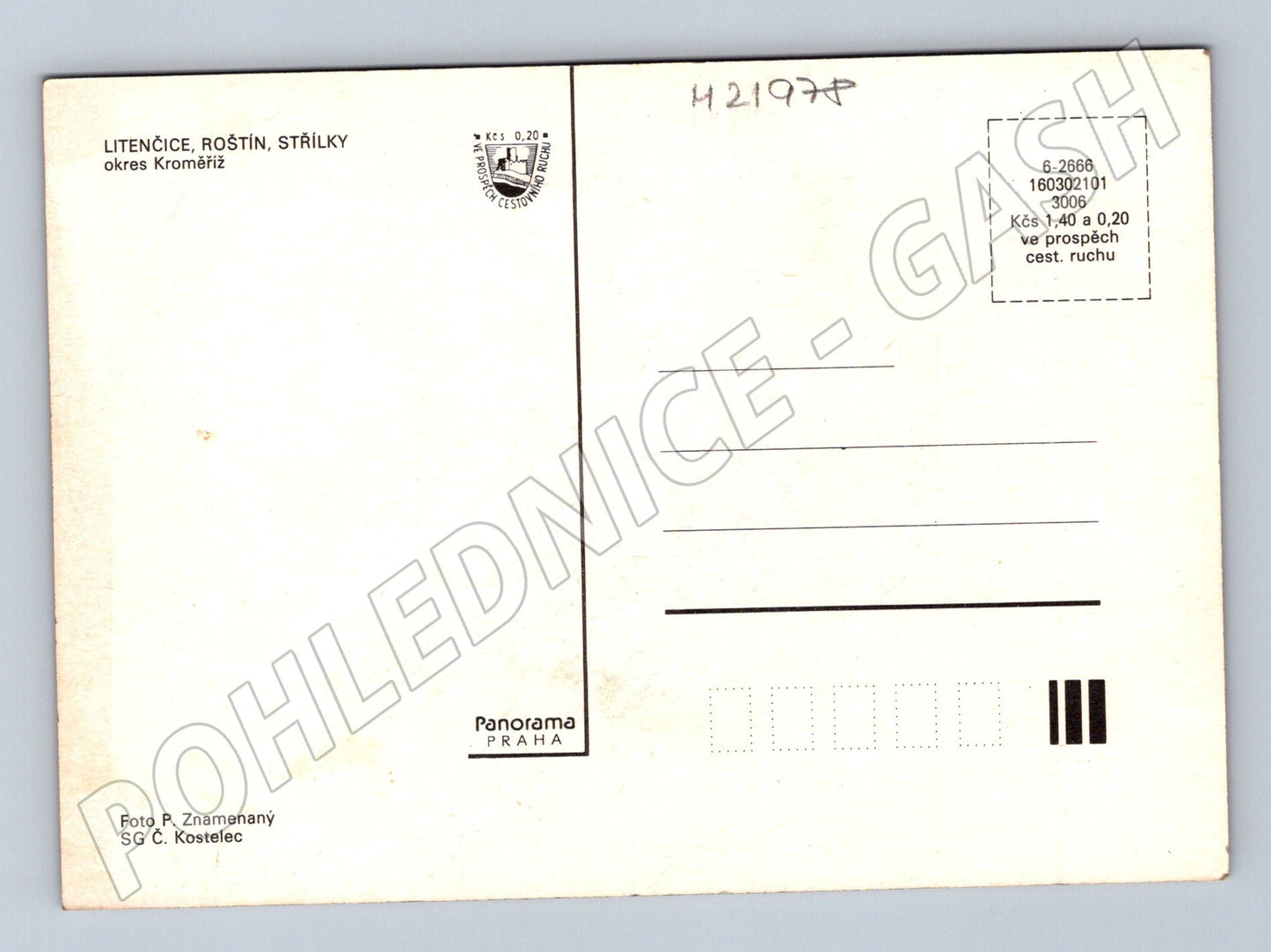Pohlednice Litenčice, Roštín, Střílky multiscéna (M21978)