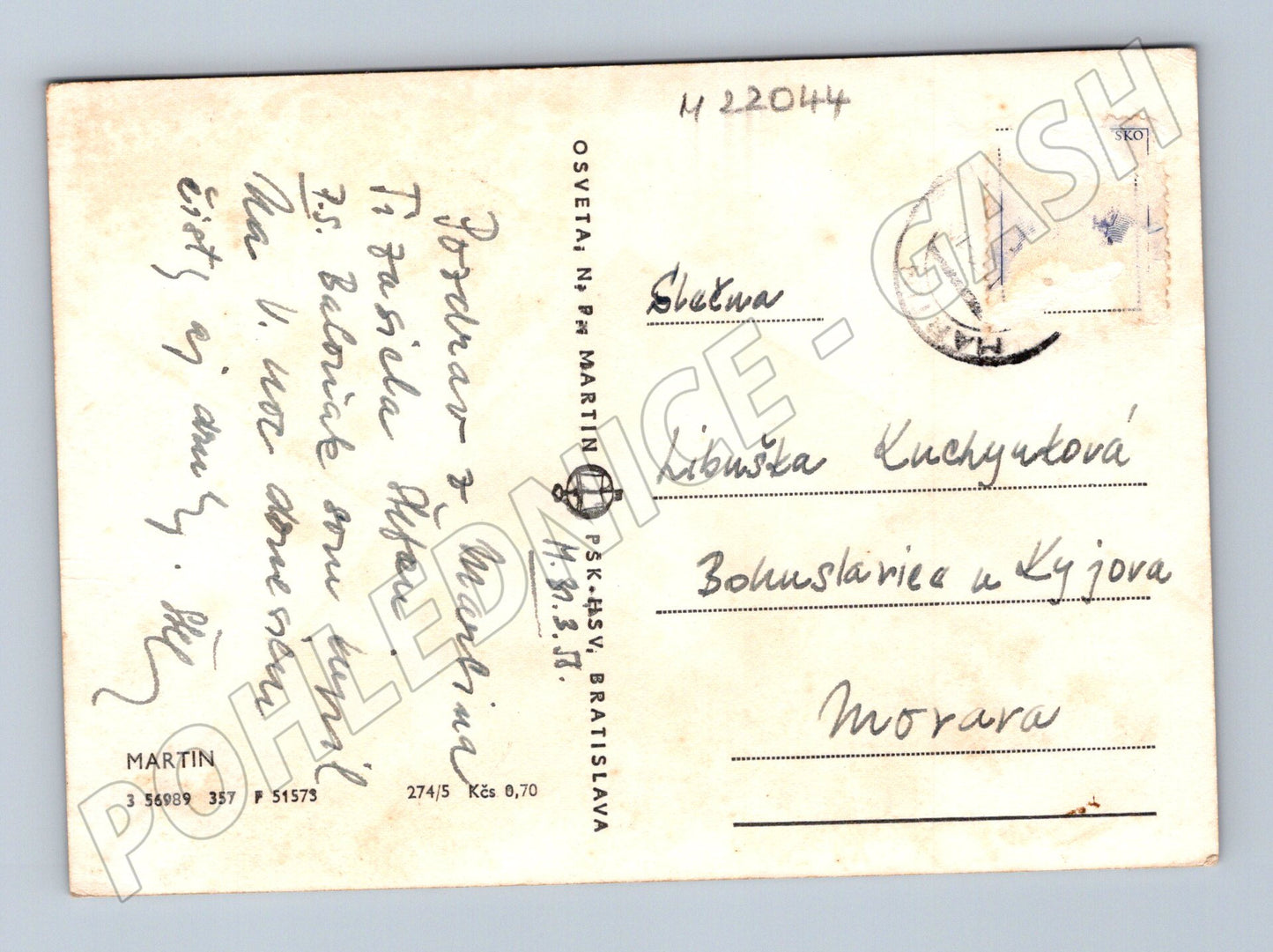Pohlednice Slovensko Martin moderní budova (M22044)