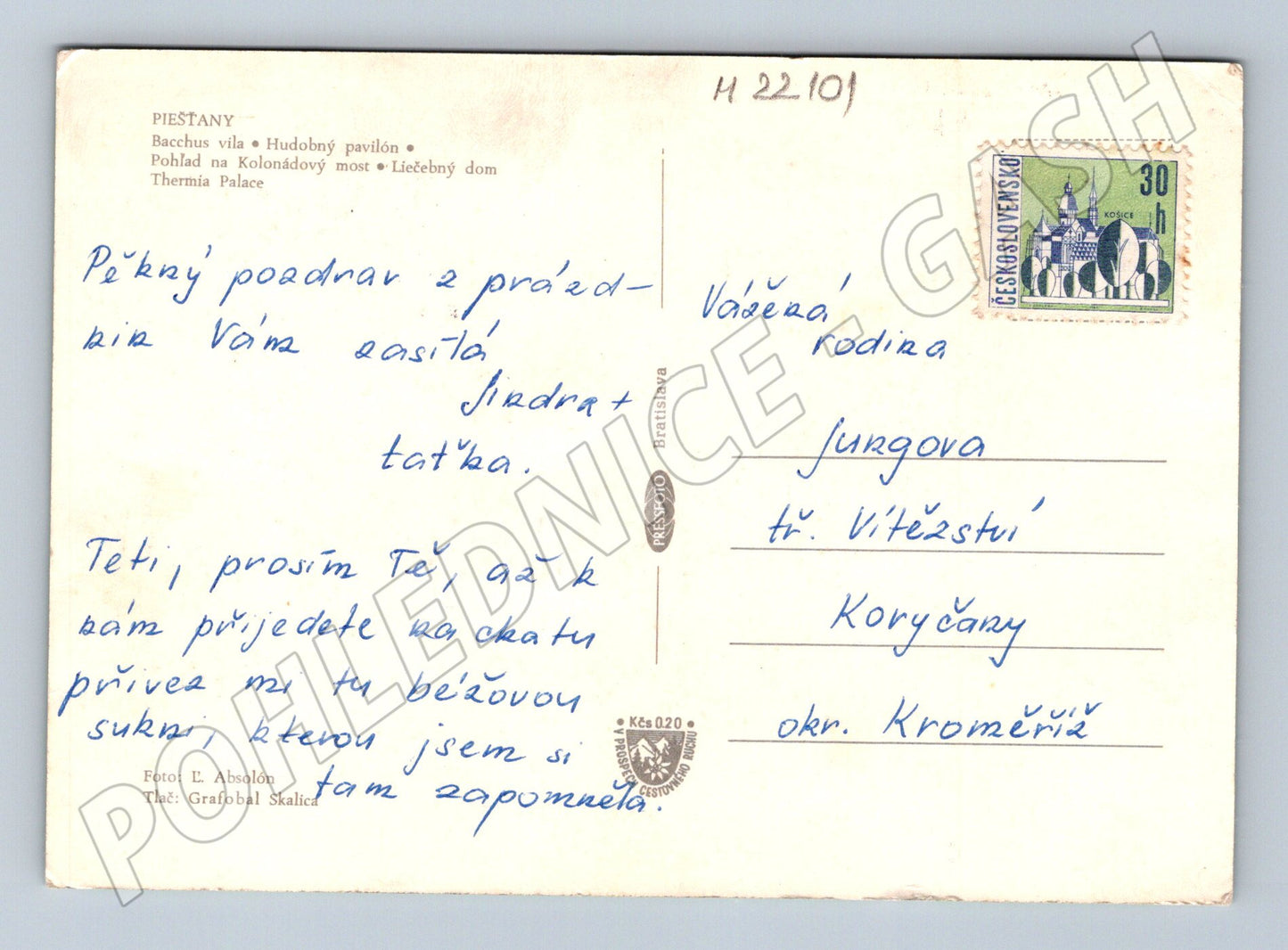 Pohlednice Slovensko Piešťany více záběrů (M22101)