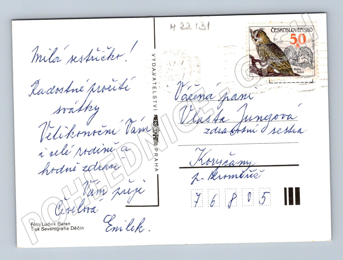 Pohlednice Velikonoce lidové kroje (M22131)