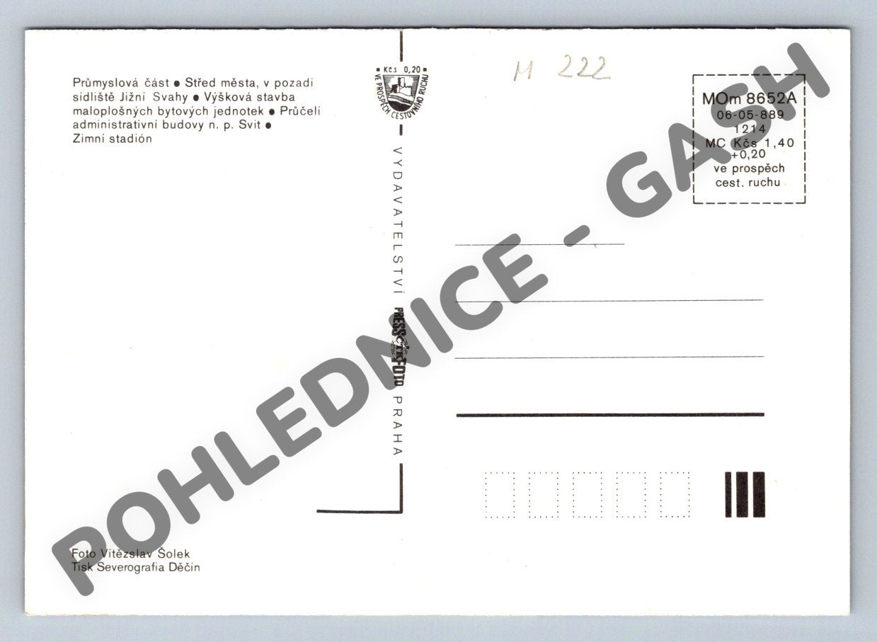 Pohlednice Gottwaldov, více motivů, Svit, zimní stadion (M222)