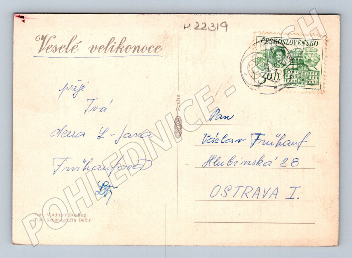 Pohlednice Československo Velikonoční vajíčka (M22319)