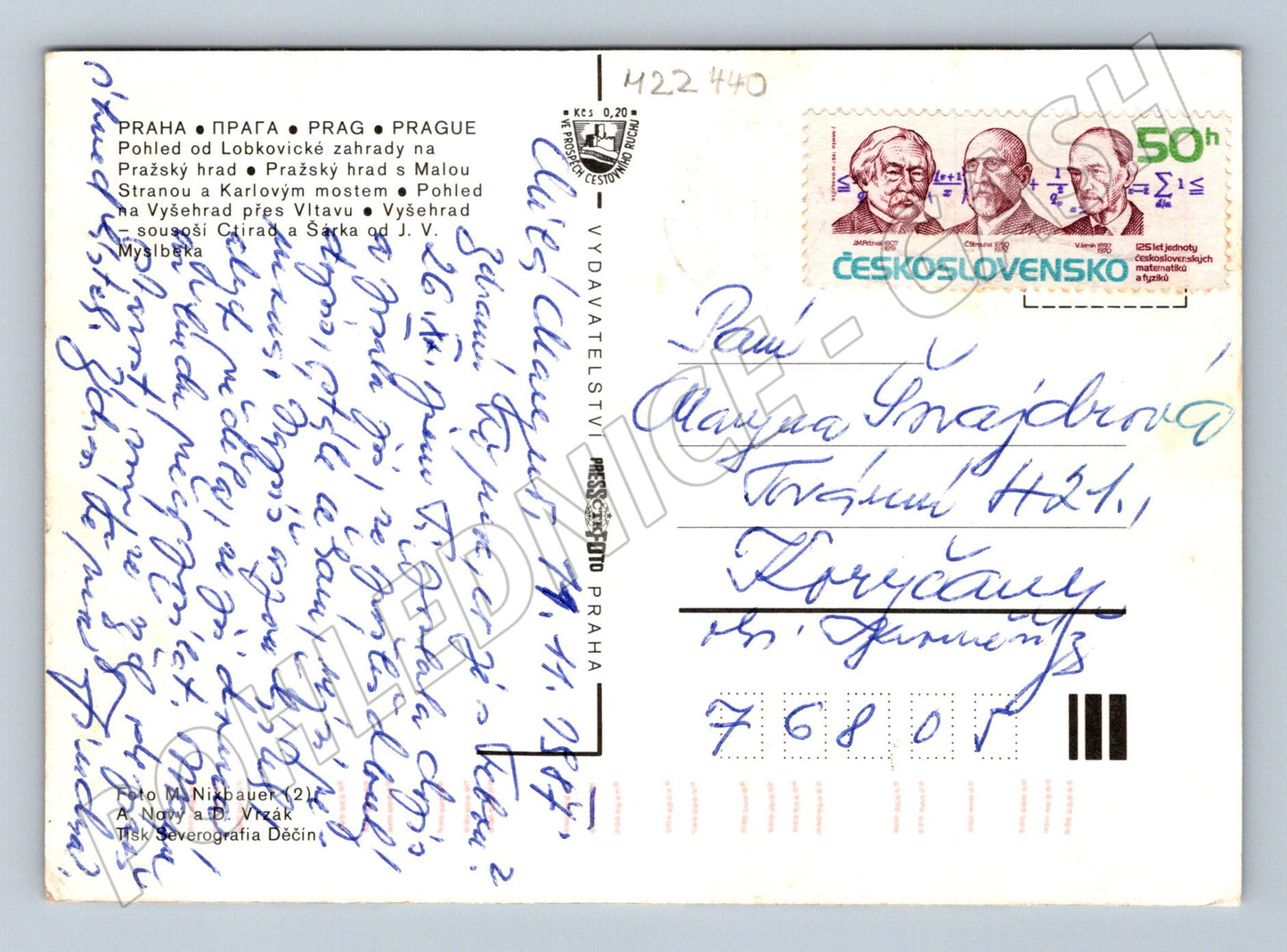 Pohlednice Praha multi-pohled 1970 (M22440)