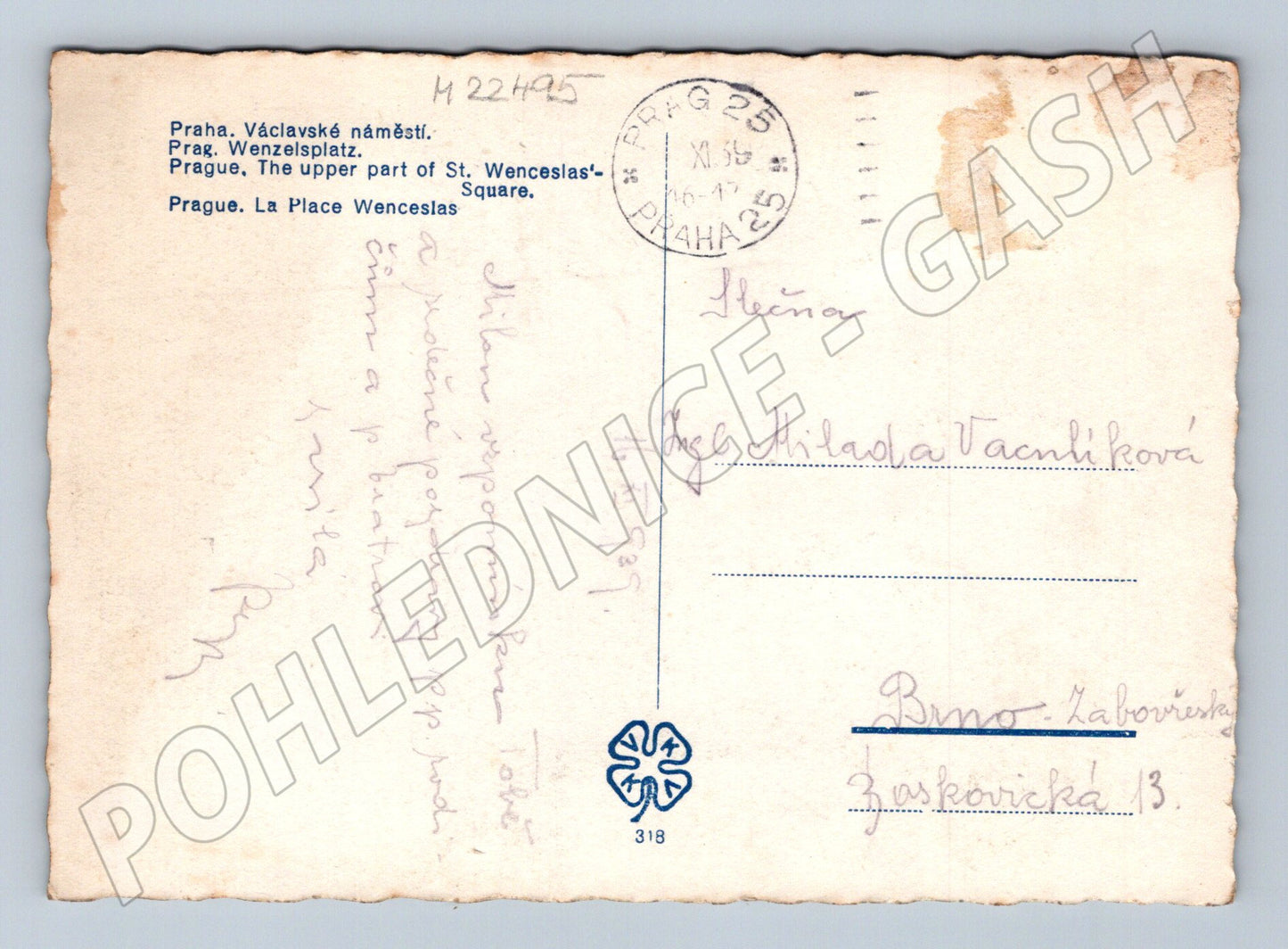 Pohlednice Praha Václavské náměstí 1935 (M22495)