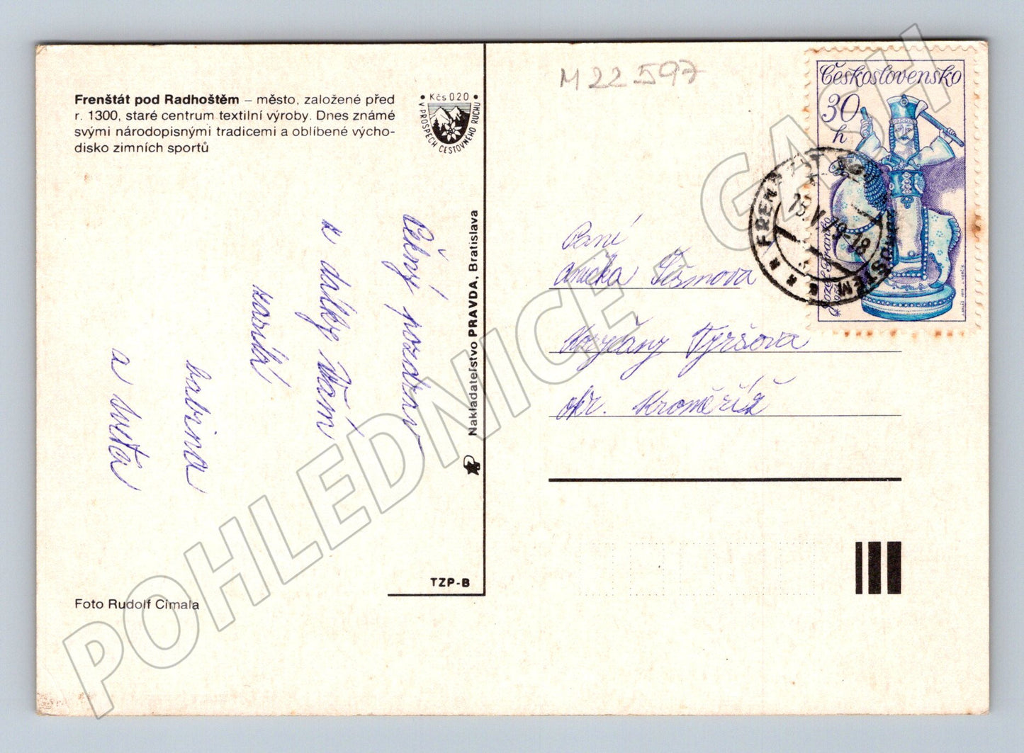 Pohlednice Frenštát pod Radhoštěm 1975 (M22597)
