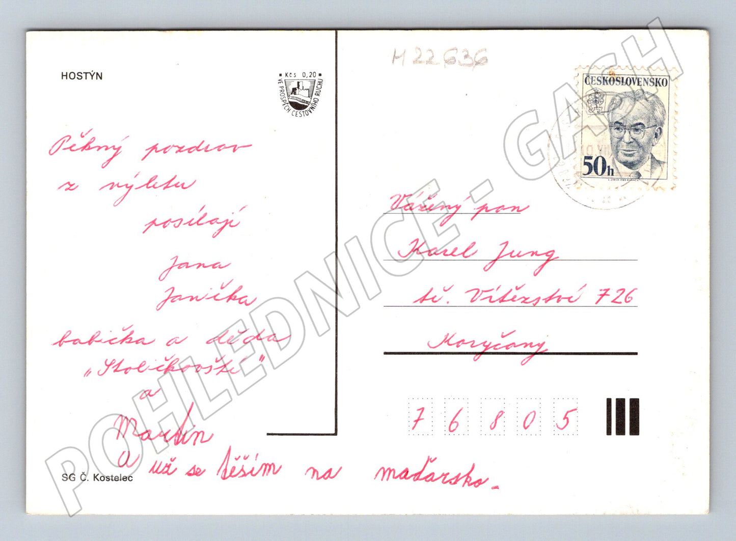 Pohlednice Hostýn bazilika křížová cesta koruny (M22636)