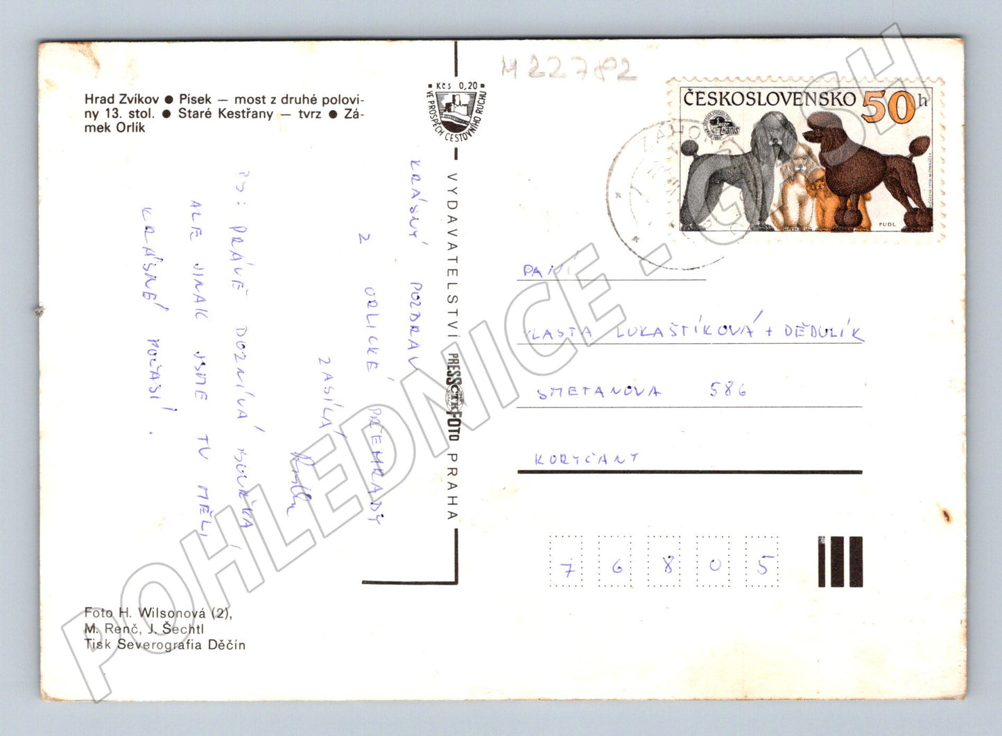 Pohlednice Písecko památky (M22782)
