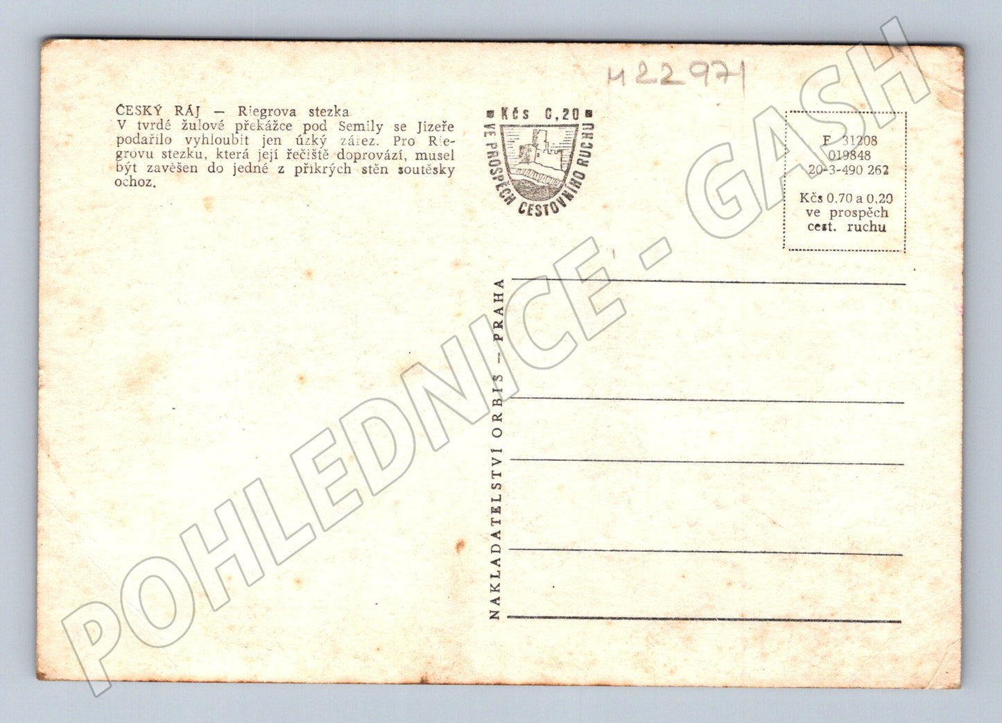 Pohlednice Český ráj Riegrova stezka (M22971)