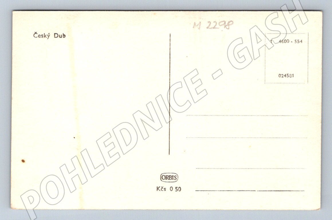 Pohlednice Český Dub panorama Orbis (M2298)