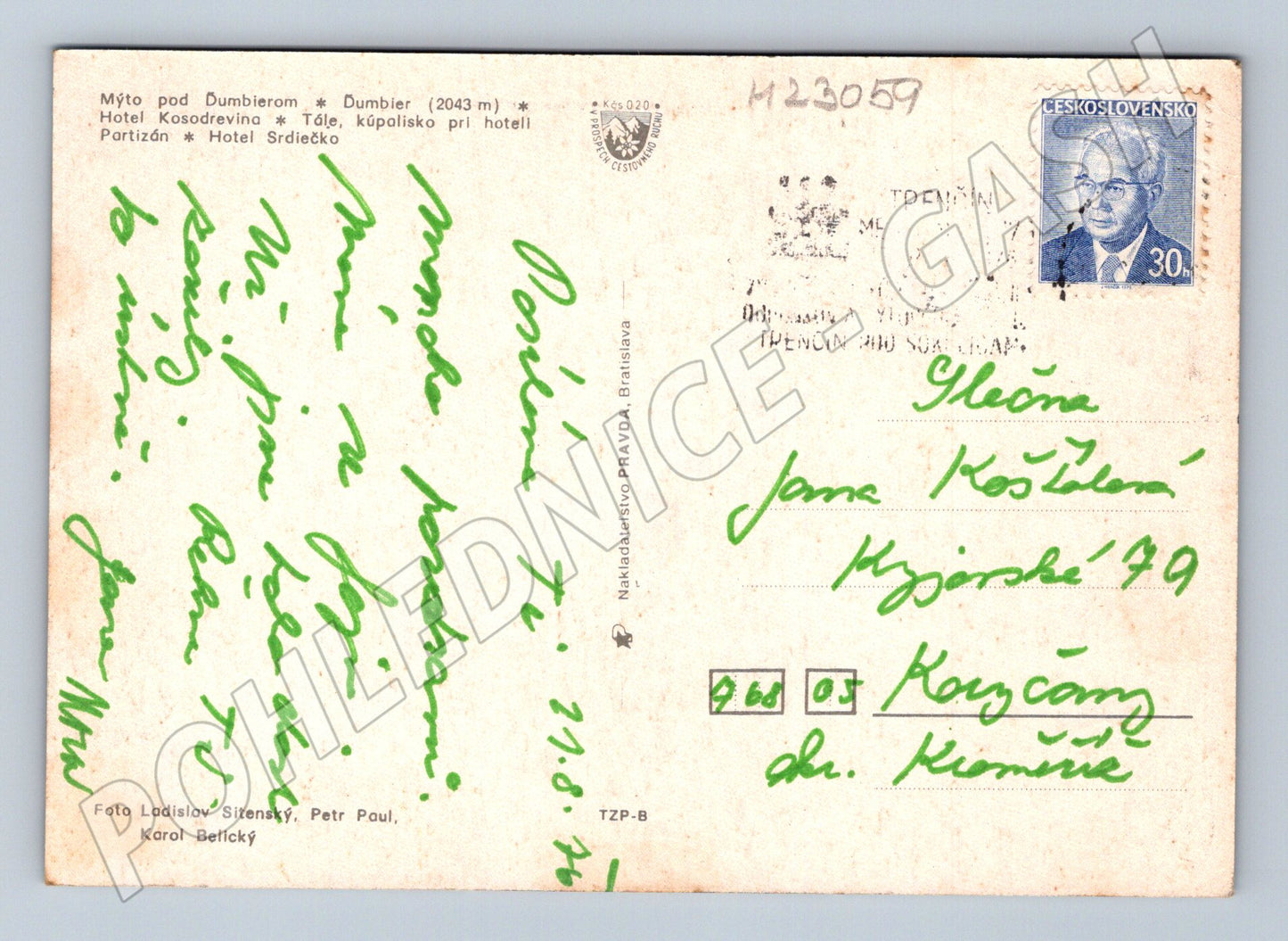 Pohlednice Slovensko Nízke Tatry 1979 (M23059)