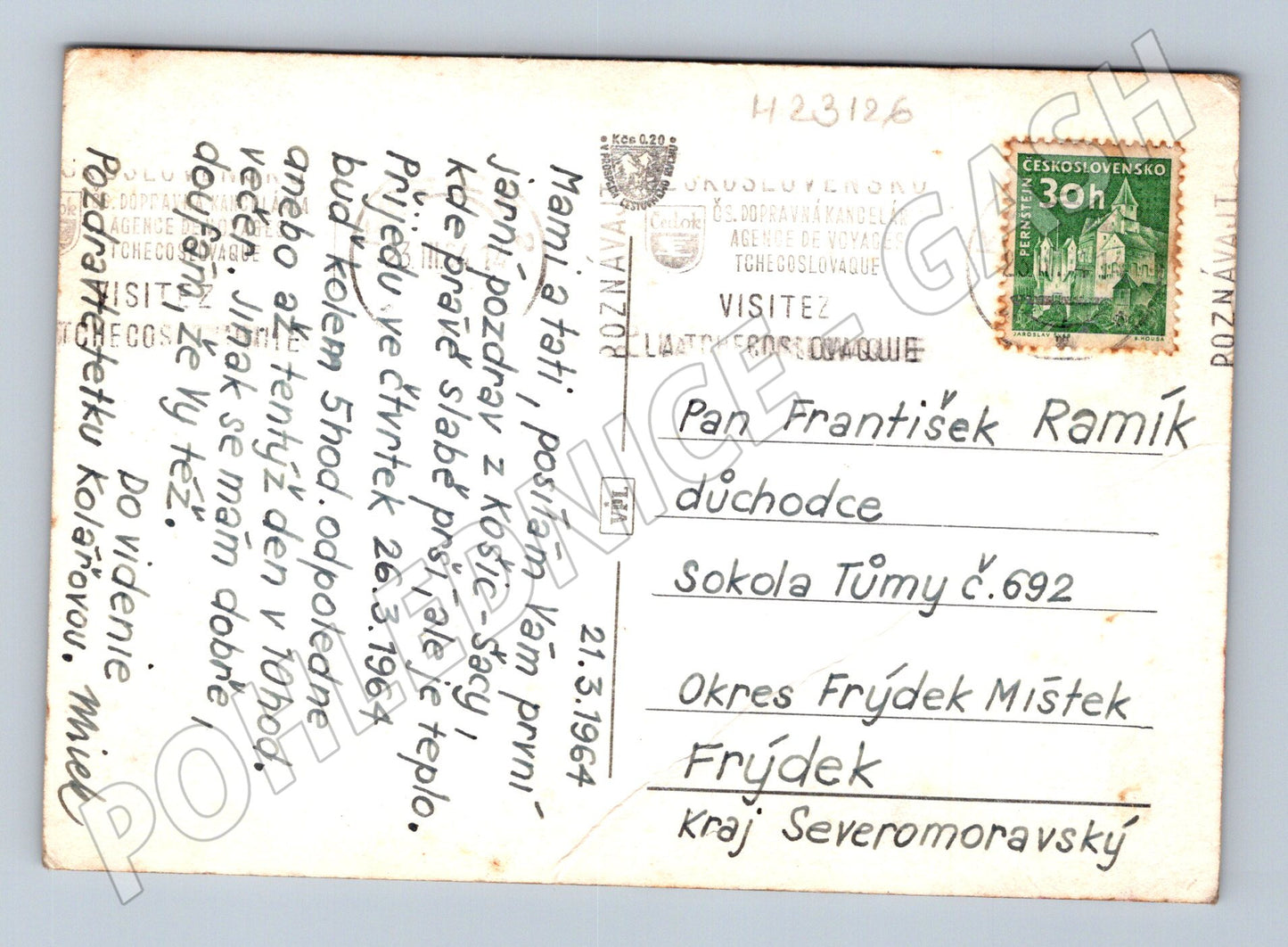 Pohlednice Slovensko Košice panorama 1964 (M23126)