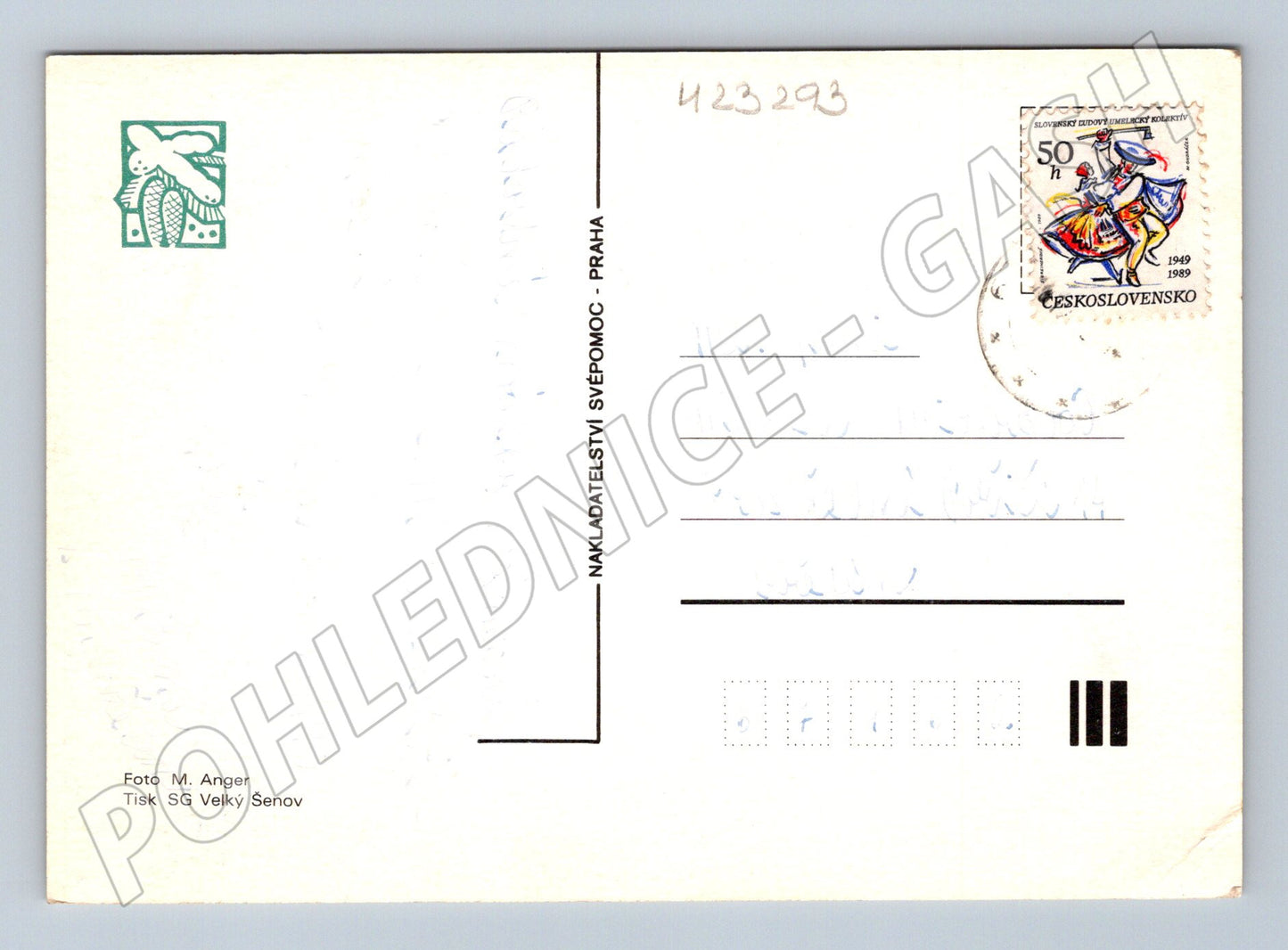 Pohlednice Československo vánoční zátiší 1989 (M23293)