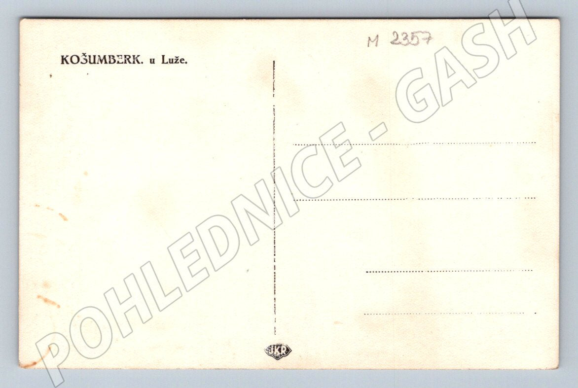 Postcard Košumberk u Luže castle (M2357)