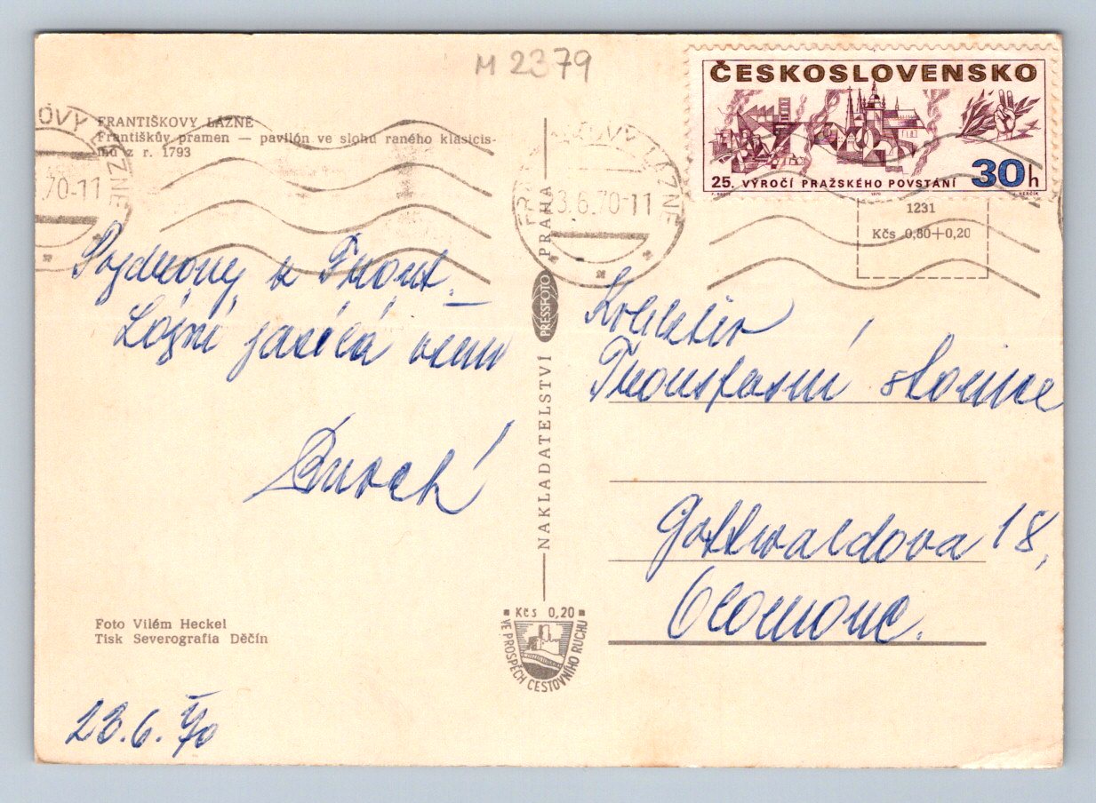 Pohlednice Františkovy Lázně pavilon Františkova pramene (M2379)