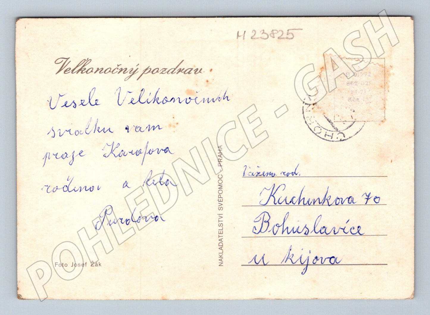 Pohlednice Velikonoční motiv kuře vajíčka (M23825)