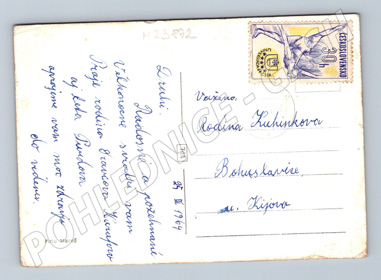 Pohlednice Velikonoční pozdrav vrbové proutky 1969 (M23872)