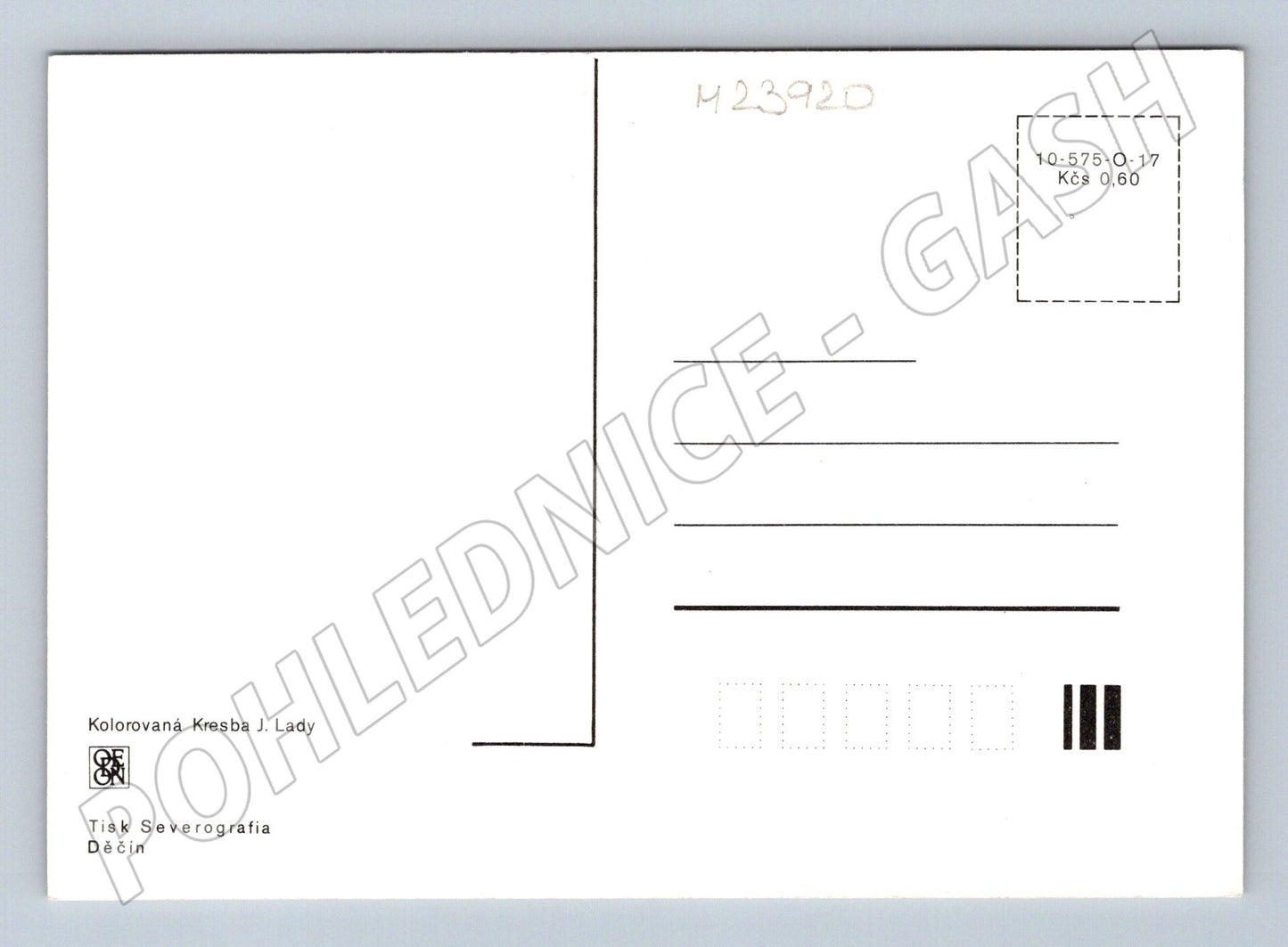 Pohlednice Kresba Josef Lada lev a opice kadeřník (M23920)