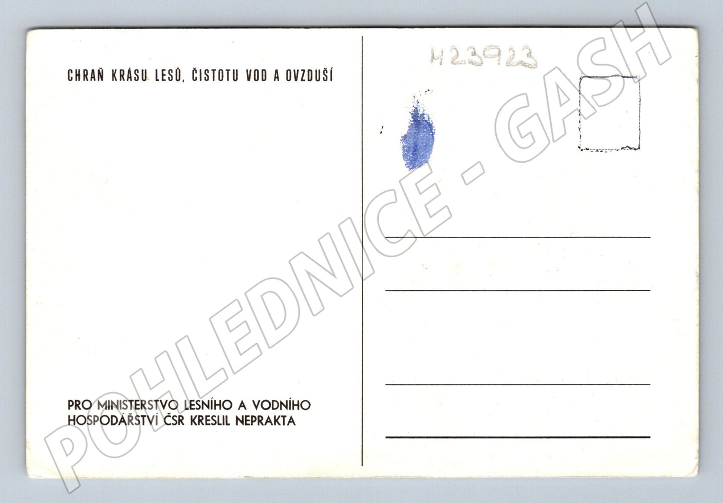Pohlednice ekologická karikatura Neprakta (M23923)