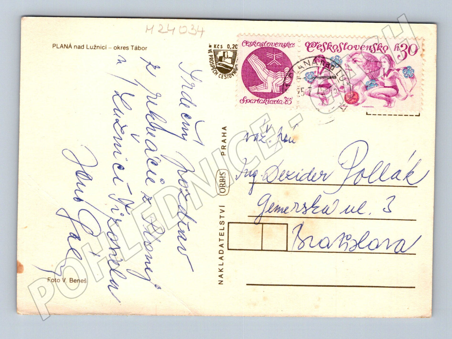 Pohlednice Planá nad Lužnicí koláž 1965 (M24034)
