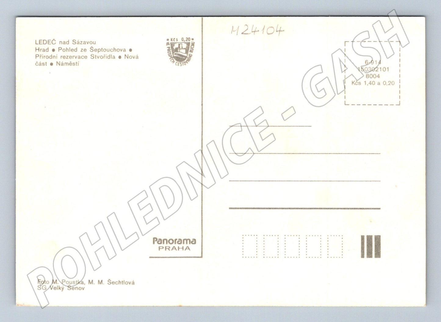 Pohlednice Ledeč nad Sázavou koláž motivů (M24104)