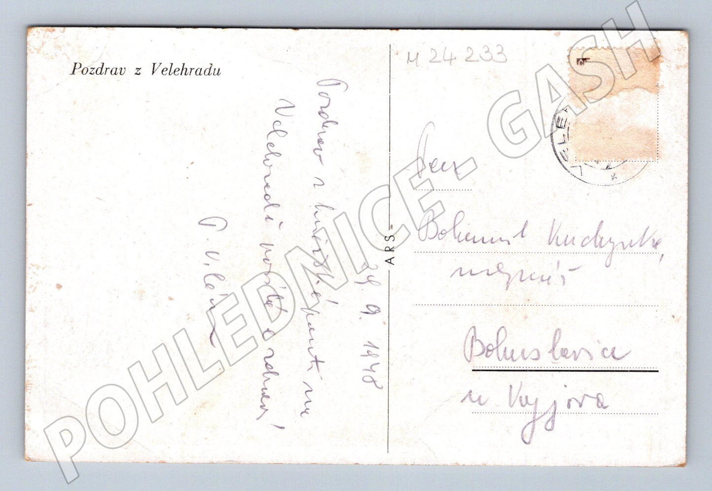 Pohlednice Velehrad klášter Cyril a Metoděj 1948 (M24233)