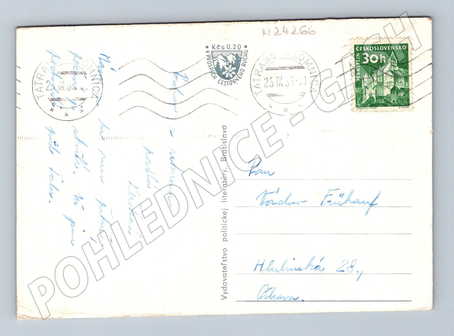 Pohlednice Slovensko Tatry květy 1937 (M24266)