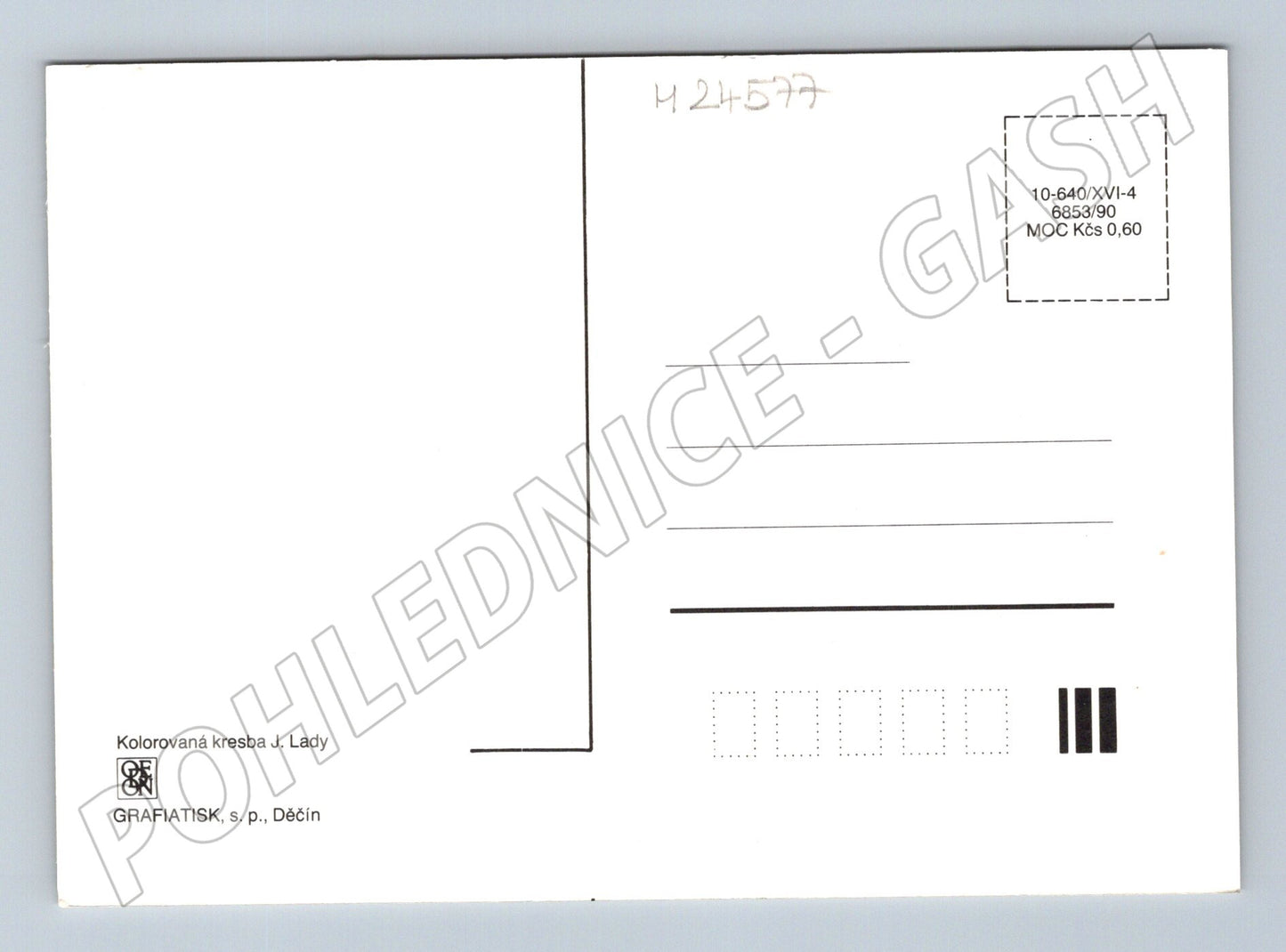 Pohlednice Josef Lada vesnická idyla 1990 (M24577)
