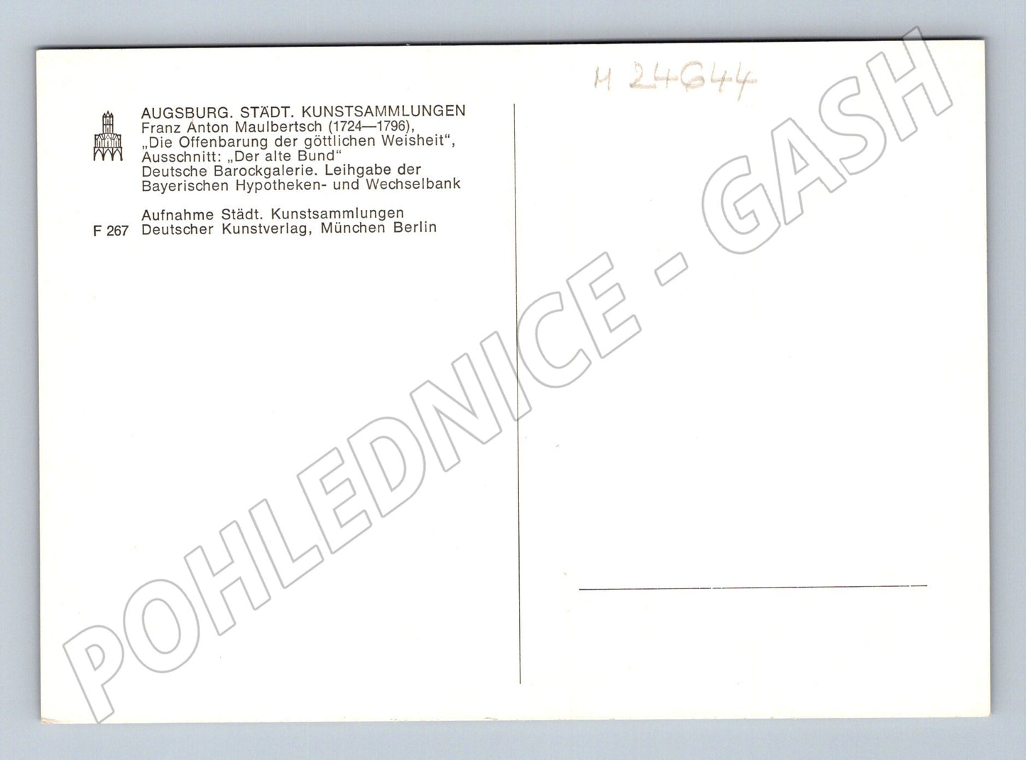 Pohlednice Německo Augsburg obraz Maulbertsch (M24644)